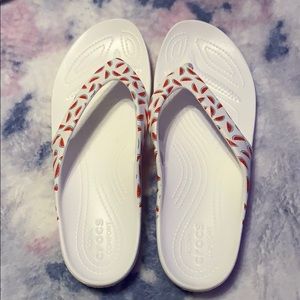 Crocs Watermelon Flip Flops